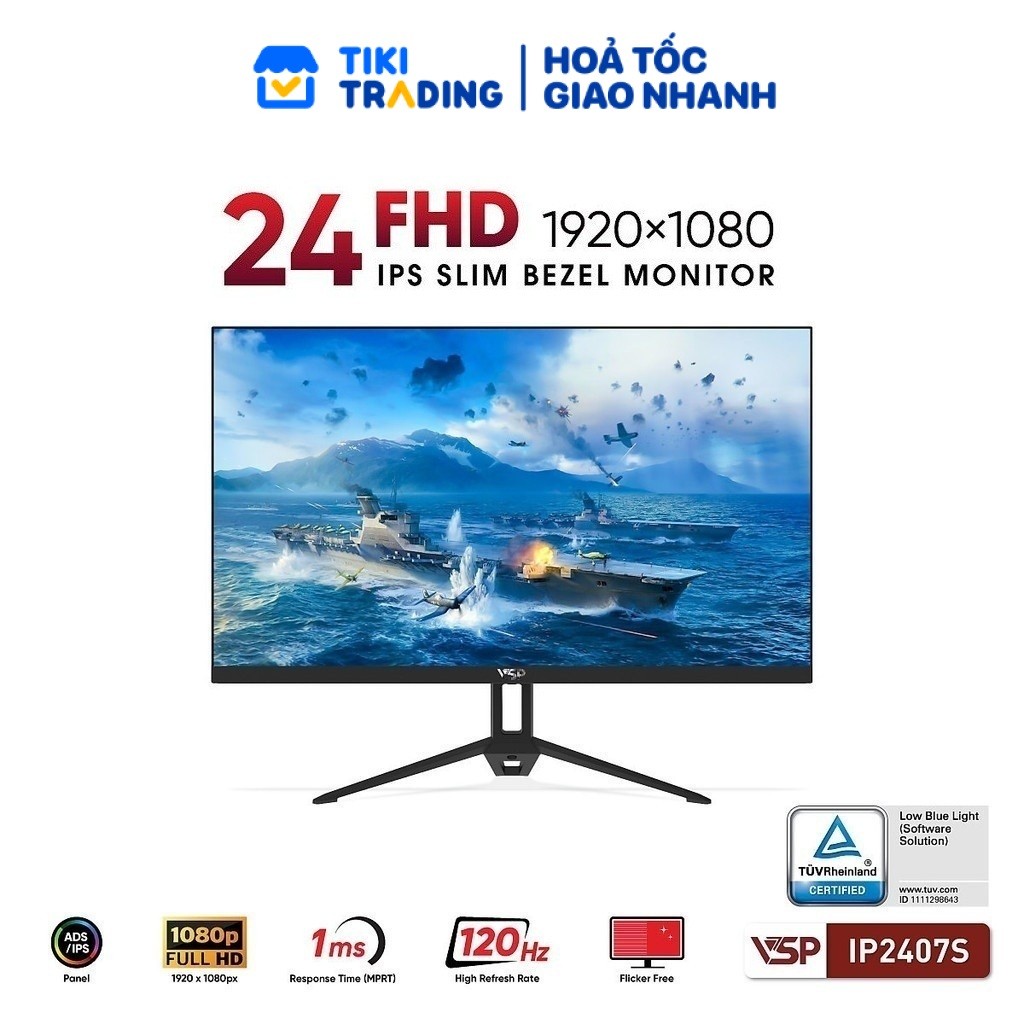 Màn Hình VSP IP2407S (24 inch / IPS / FHD / 120Hz / 1ms) - Hàng chính hãng
