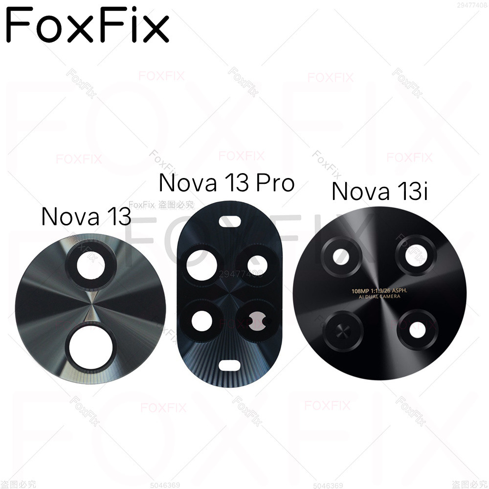 Camera Sau Ống Kính Kính Cho Huawei Nova 13 Pro 13i Phía Sau Camera Thay Thế Bằng Keo Dán BLK-LX9 CT