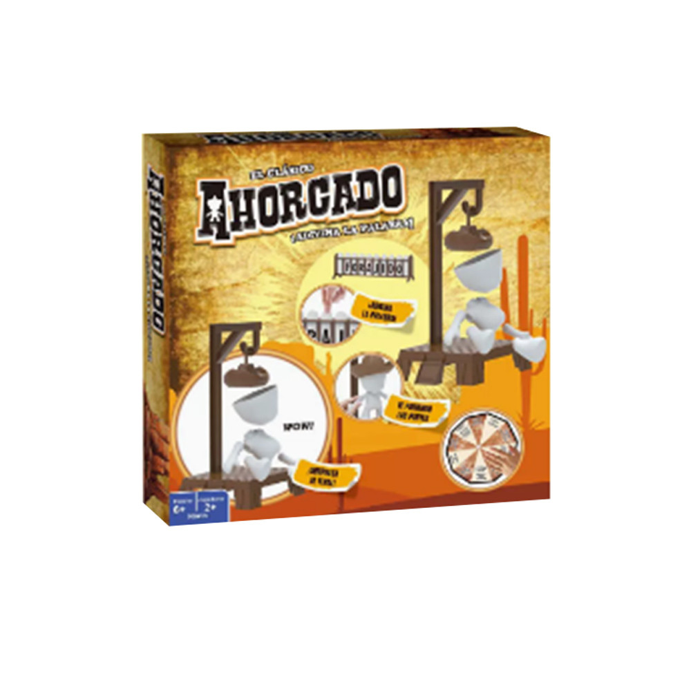 Vintage Western Hangman Desktop Board Game Interesting Word Guessing Toy For Indoor Family Party Ent