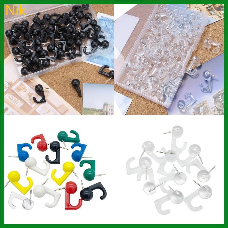 Nik 30 50 Chiếc Đẩy Pin Hình Móc Nút Chai Ban Móc Bản Tin Bảng Móc Cho Bảng Tin