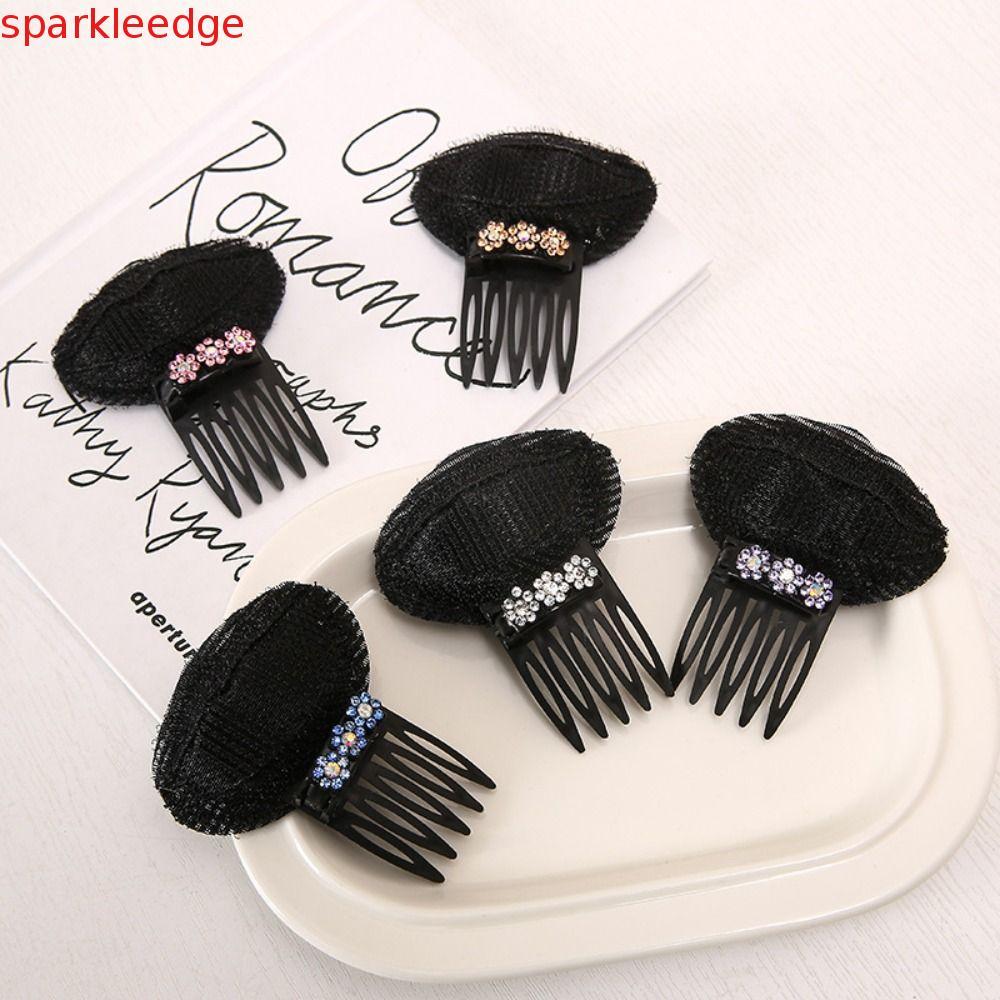 SPARKLEEDGE Puff Hair Head Cushion, Braid Flower DIY Hair Stylish Tool, Sweet Invisible Hair Accesso