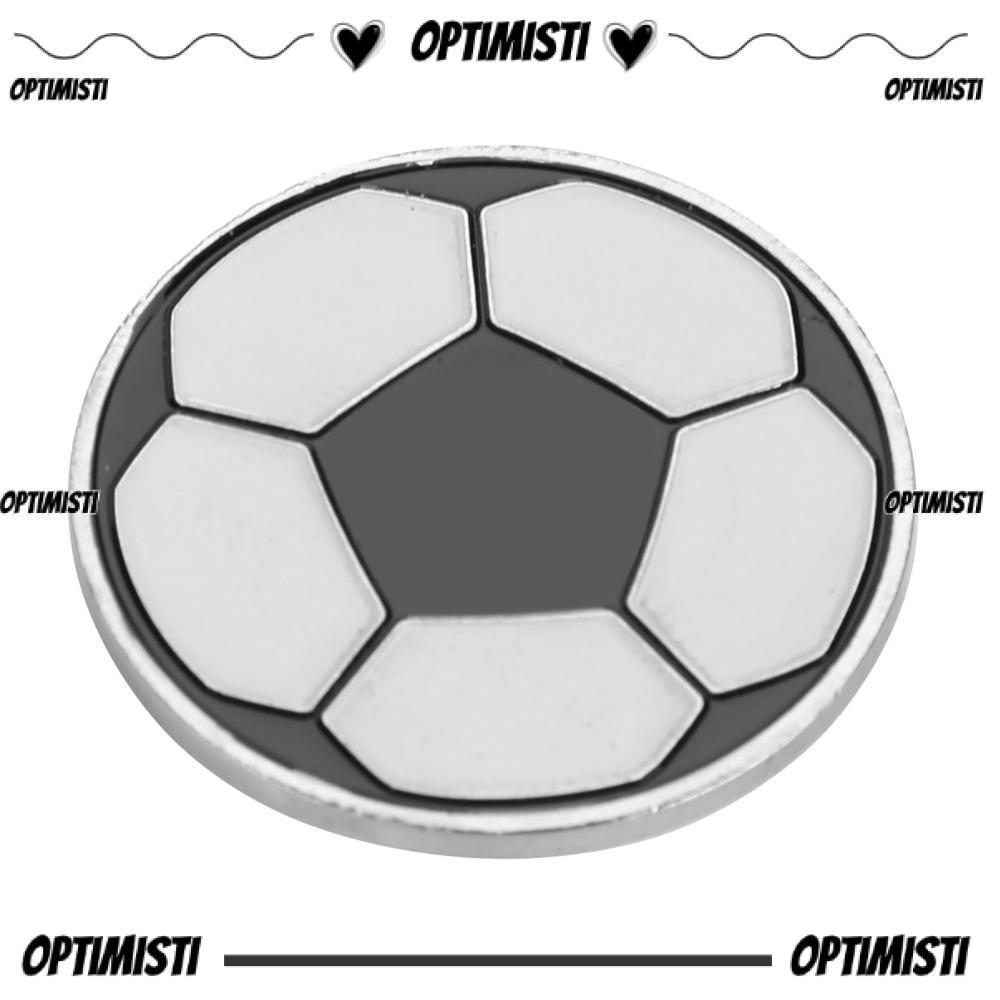 OPTIMISTI Trọng tài Flip Coin, Di động hai mặt Thẩm phán Toss Coin, Đồ chơi bóng đá Hợp kim Trọng tà