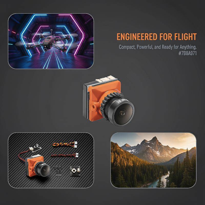 Máy ảnh MYPANDA Mini FPV Góc siêu rộng Độ trễ thấp Kích thước nhỏ cho bài tập bay FPV trong nhà.
