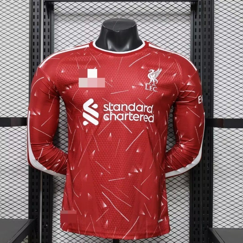 2026 2027 Liverpool Home Player Edition Bóng đá dài tay AAA + Jersey