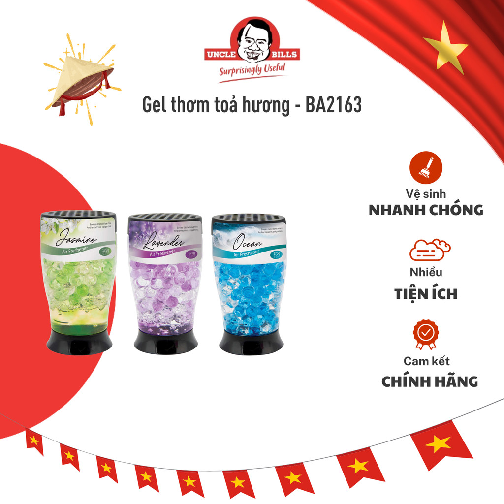 Gel thơm toả hương không khí UNCLE BILLS BA2163 - Hàng Chính Hãng UNCLE BILLS