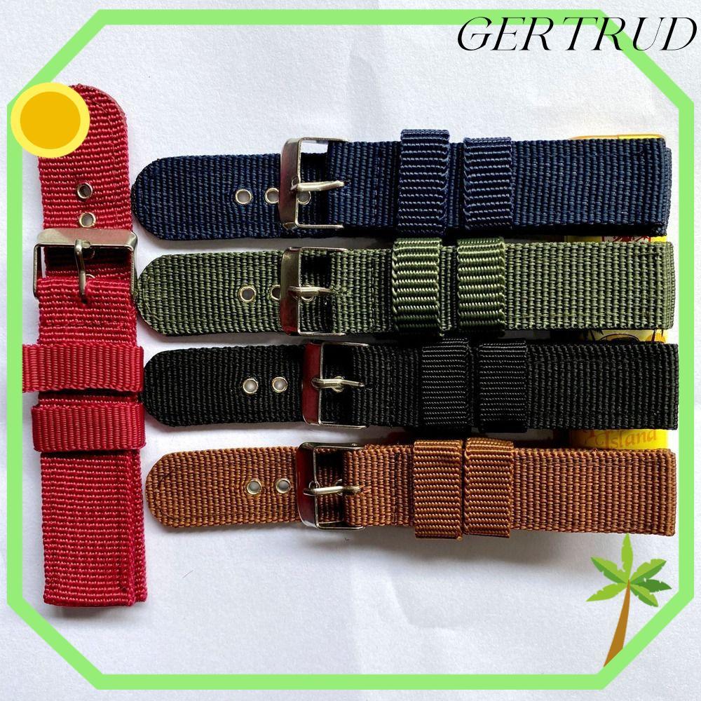 GERTRUD Đồng Hồ Đeo Tay, Nam Nữ Thể Thao Nylon Dây Đeo Vải, Vòng Tay Pin Khóa Thay Thế Dây Đeo Đồng 