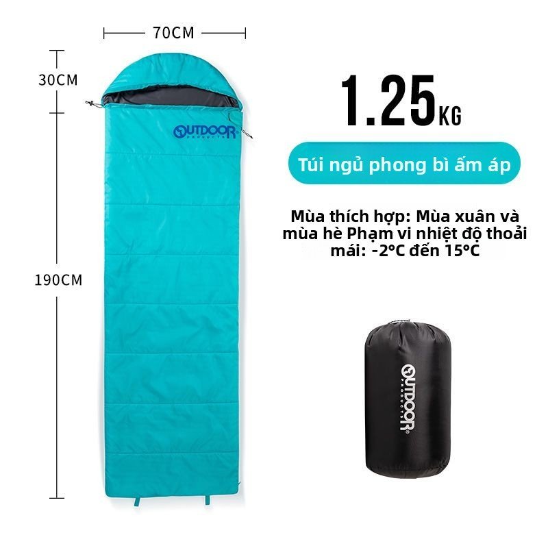 Túi ngủ cá nhân Outdoor Products cho cắm trại dã ngoại văn phòng tiện lợi bền đẹp