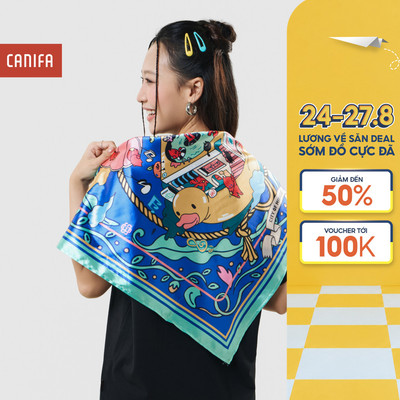 Khăn Badana Mơ Màng CANIFA vuông 5AC25W004