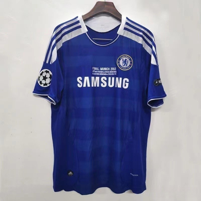 20112012 Áo bóng đá CFC Chelsea Retro TORRES LAMPARD Áo thun tùy chỉnh chất lượng cao
