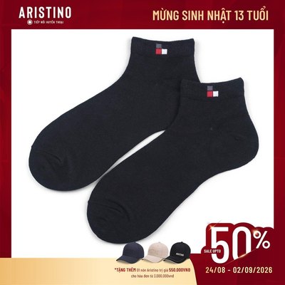 Tất nam kháng khuẩn, vớ nam cổ trung trơn ARISTINO - BIZMEN dày dặn, thấm hút mồ hôi BSC013
