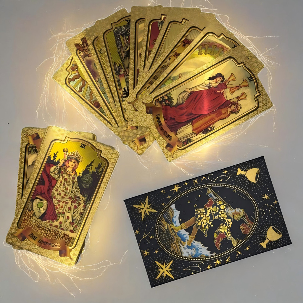 2026 Sản Phẩm Mới 127 Chính Hãng Witte Tarot Card Centennial Witte Full Set Golden Tarot Card Gildin