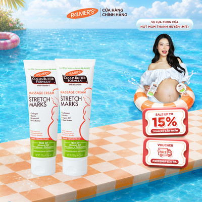 [Chính hãng] COMBO X2 Kem rạn da dưỡng ẩm hỗ trợ ngăn ngừa và làm mờ vết rạn Palmer's 125g