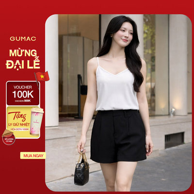 Áo 2 Dây Nữ GUMAC Thiết Kế Form Suông Trẻ Trung Hiện Đại BAE00017