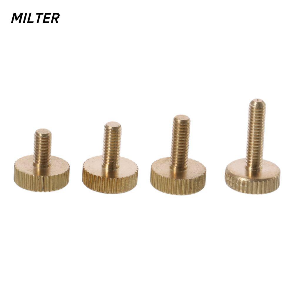 SỮA 5 Ốc Vít Ngón Tay Cái Có Dây, Đầu Bằng Đồng M4x 6-14mm, Chốt Bu Lông Bằng Đồng Bằng