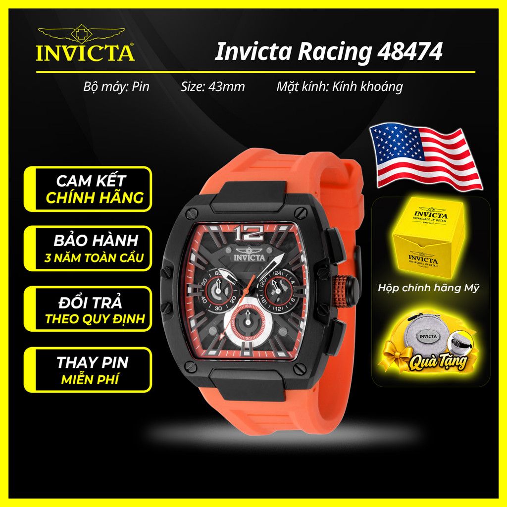 Đồng Hồ Nam Invicta Invicta Racing 48474 43mm Chính Hãng