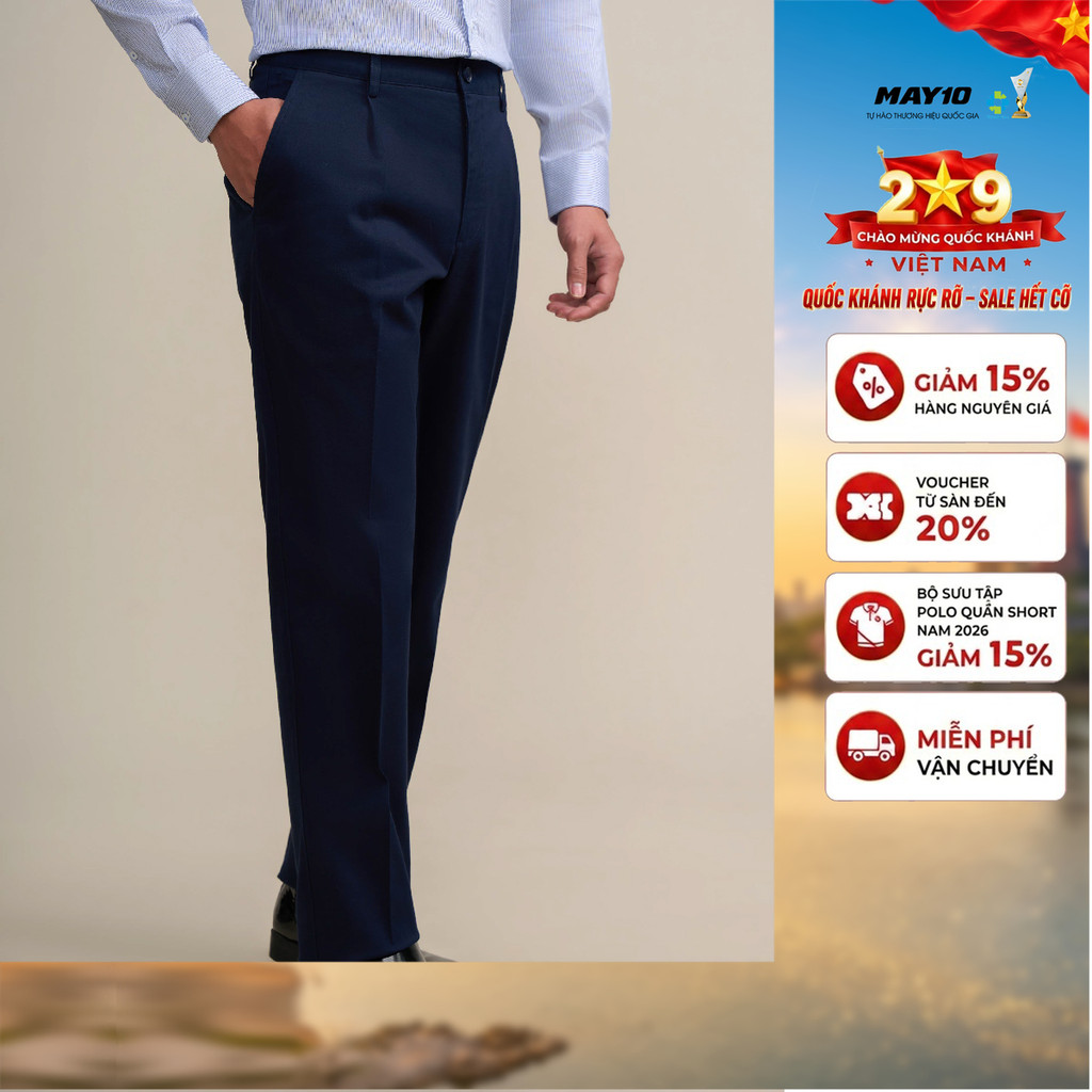 Quần kaki nam May 10 có ly mã 020124360CL QK068