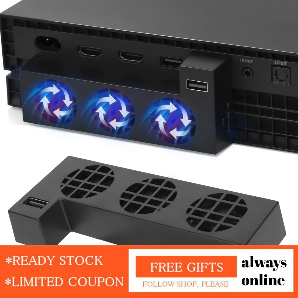 Alwaysonline Quạt Làm Mát USB Cho Xbox One X Tiếng Ồn Thấp Tản Nhiệt Hiệu Quả Máy Chơi Game Mát Với 