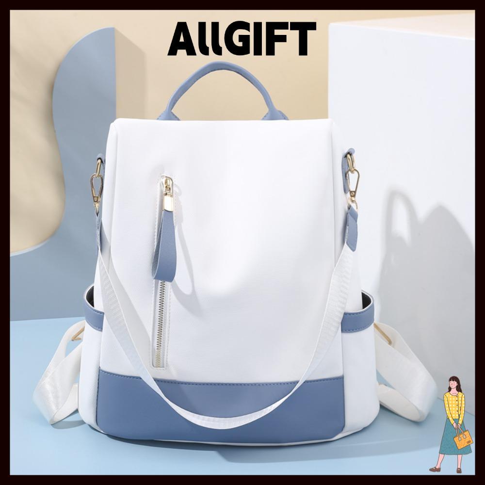AllGIFT Ba lô ALLGIFT, Túi xách du lịch chống nước chống mài mòn, kết cấu mềm Túi đi học chống trộm dung tích lớn