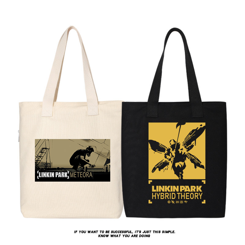 Linkin Park Linkin Park Linkin Park Linkin Park Rock Band Túi xách đeo chéo một vai Túi vải Túi Tote