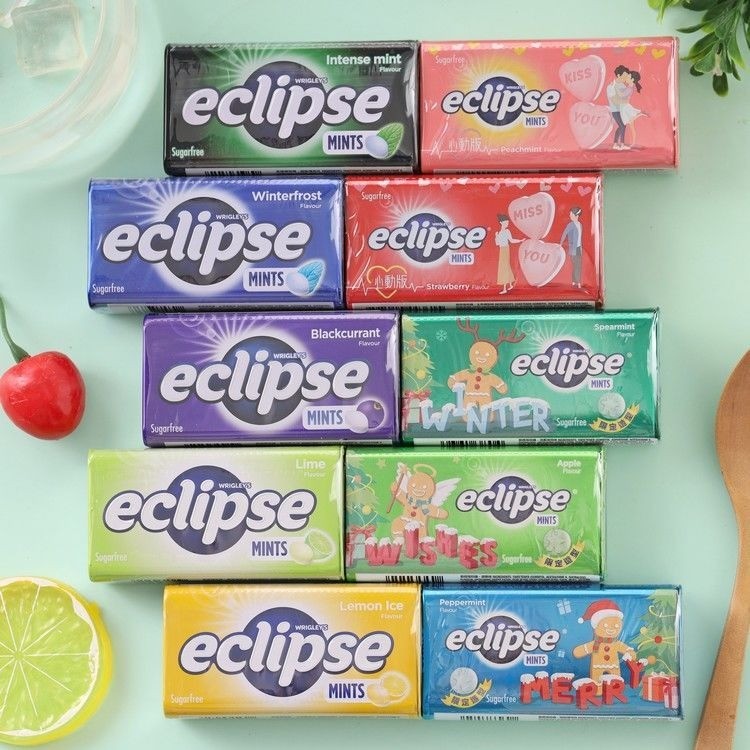Hồng Kông Nhập Khẩu ECLIPSE ECLIPSE Kẹo Bạc Hà Không Đường Nhai Kẹo Cao Su Viên Viên ngậm Hơi Thở Tư