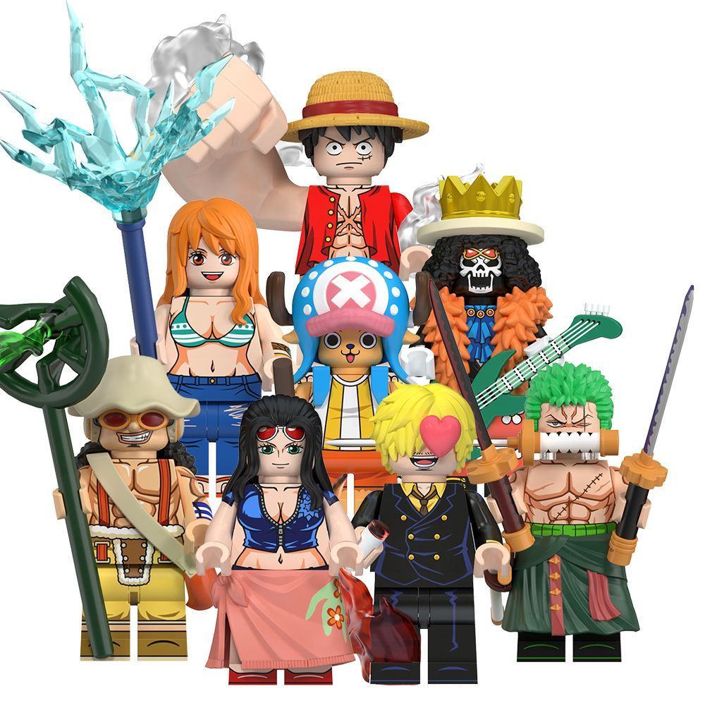 Lego lắp ráp 📍 tương thích với lego One Piece Minifigures Đảo Hải Tặc Nico Robin Monkey D Luffy Usop