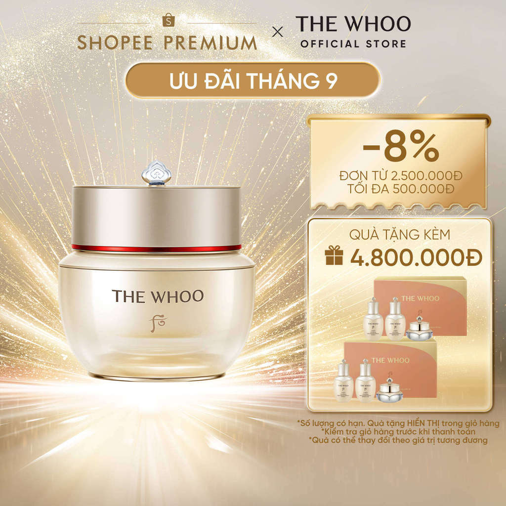 [THE WHOO OFFICIAL] Kem dưỡng tự nhuận tái sinh da The Whoo Bichup Anti-aging Repair Cream 50ml
