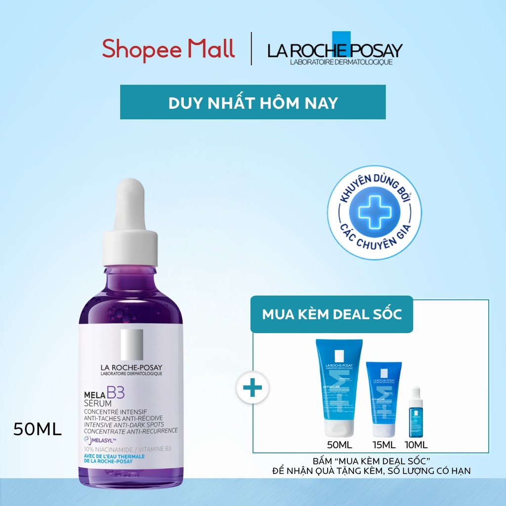 Dưỡng chất giảm thâm nám và dưỡng sáng toàn diện La Roche-Posay Mela B3 serum 50ml