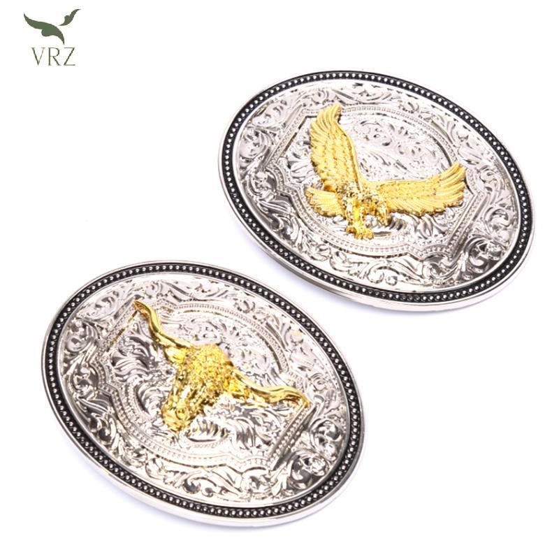 VRZ Long Horn Bull Eagle Western Belt Bule Golden Texas Cowboy Western Bules HOT