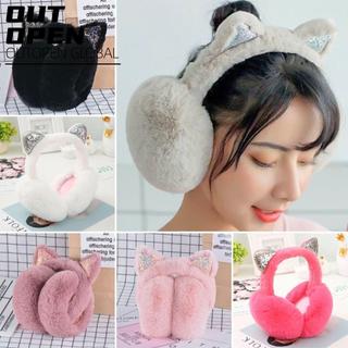 Ốp Tai NGOÀI TRỜI, Miếng Bịt Tai Sang Trọng Bảo Vệ Lạnh, Đáng Yêu Giữ Ấm Lấp Lánh Tai Mèo Bảo Vệ Tai Mùa Đông