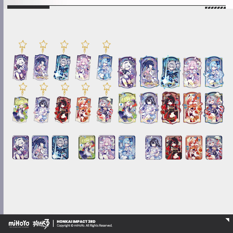 Sunsyea Honkai Impact 3rd Official Merch miHoYo Original Authentic HYRS Series Huy hiệu kim loại Vé 