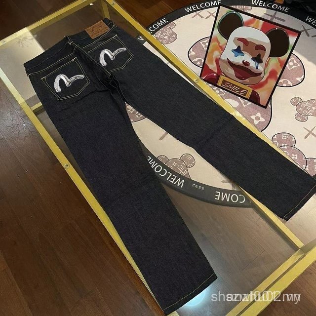 Fushen EVISU Spring 2025 - Quần Jeans Nam Thiết Kế Retro Hạc Biển, Tiện Ích Hàng Ngày