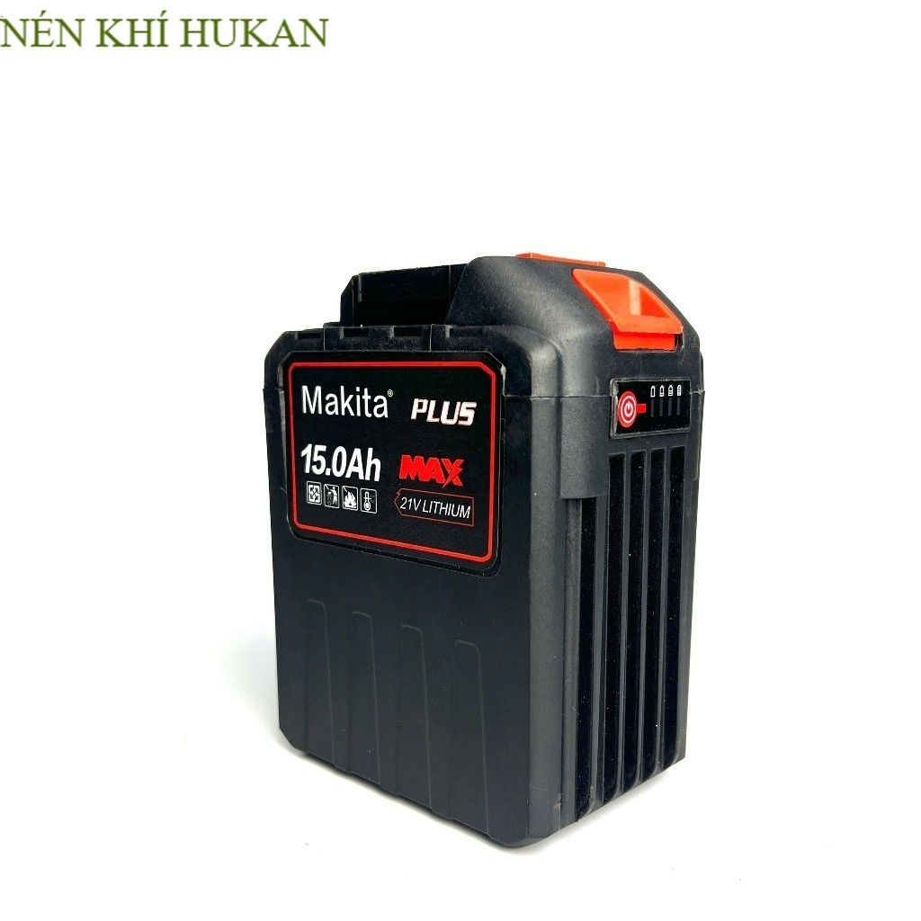 Pin Makita 30cell 21v - 15Ah Dung lượng cao- Chân pin phổ thông 4cm- Có đèn báo pin