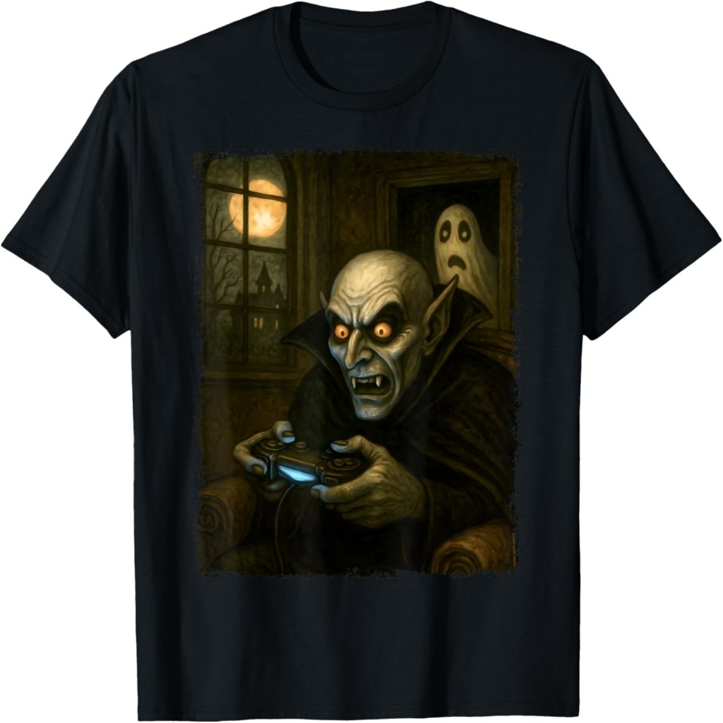 Áo thun Spooky Gaming Monster Style Halloween Gamer T-Shirt