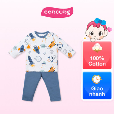 Bộ bé trai dài Animo Easy HN0925056 (3Y,Trắng-dương, TT04)