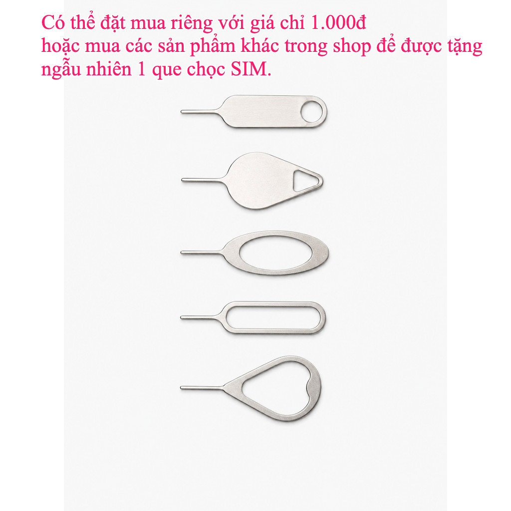 Que chọc sim inox cho tất cả dòng điện thoại