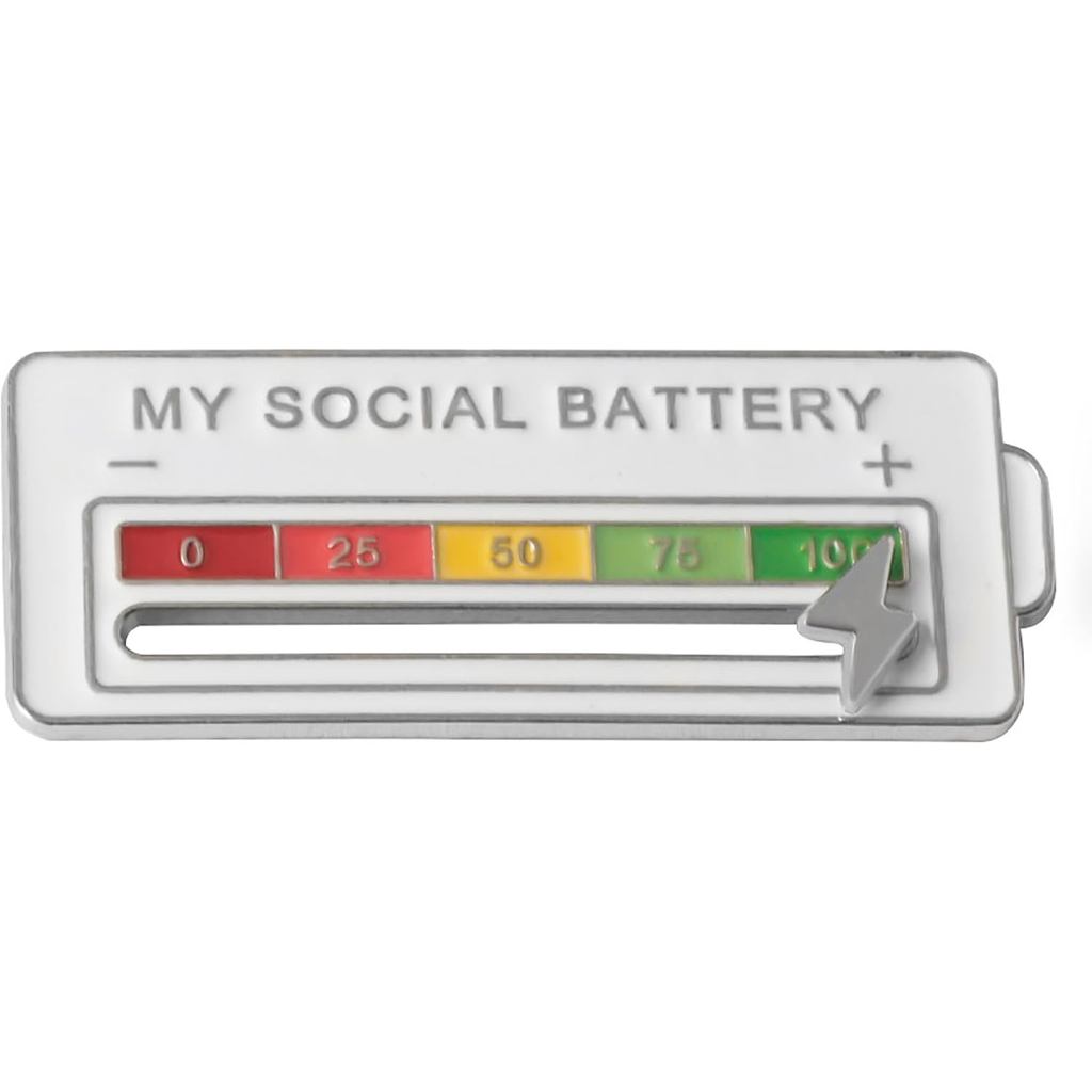 Pin xã hội - Pin ve áo sáng tạo My Social Battery, Pin điện Fun Men