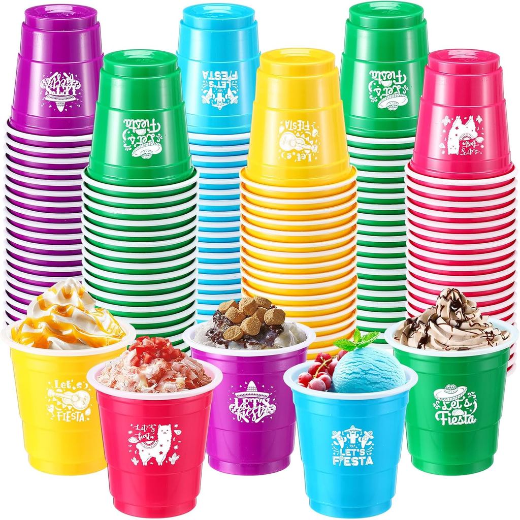 Pickmesh 100 Chiếc Trang Trí Tiệc Mexico 2 oz Cốc Bắn Cinco De Mayo Fiesta Mini Cốc Cho Fiesta Taco 