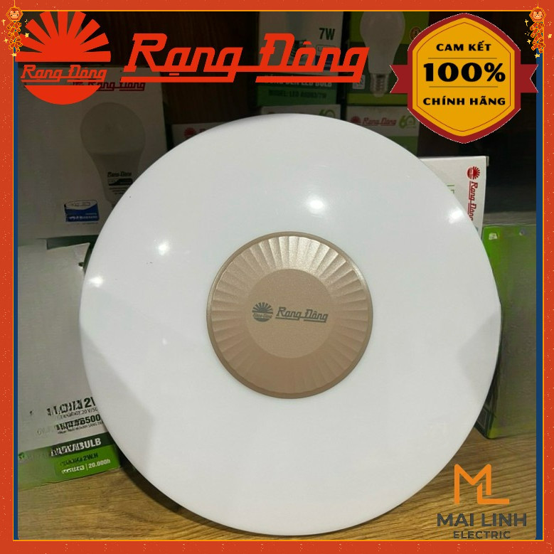 {Rạng Đông} Đèn Led ốp nổi Trang Trí 36W - Đổi 3 Màu - Đường kính 360mm -Đèn gắn Trần nhà - Model LN