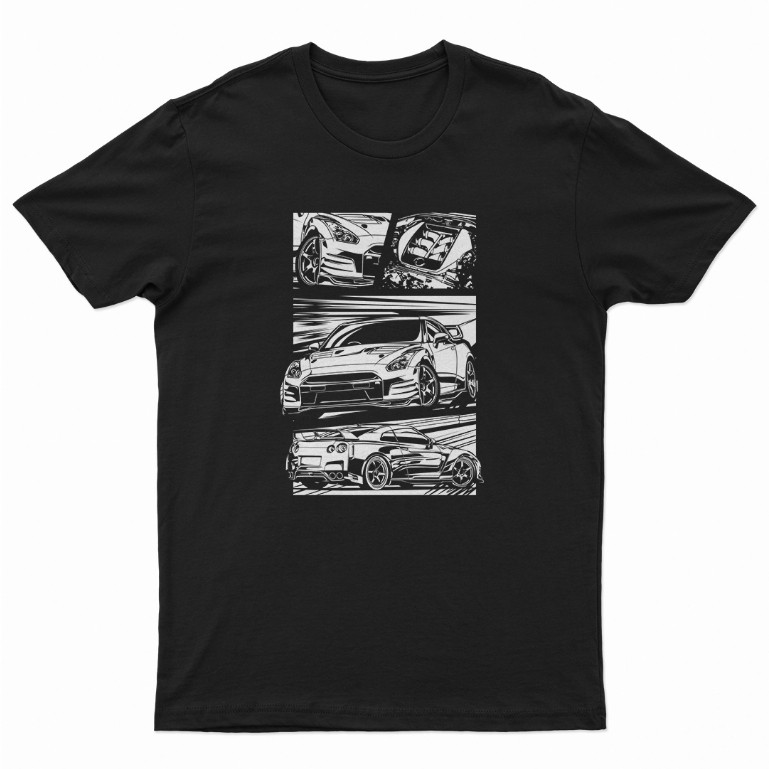 Áo thun Skyline R35 Gtr phong cách truyện tranh Jersey