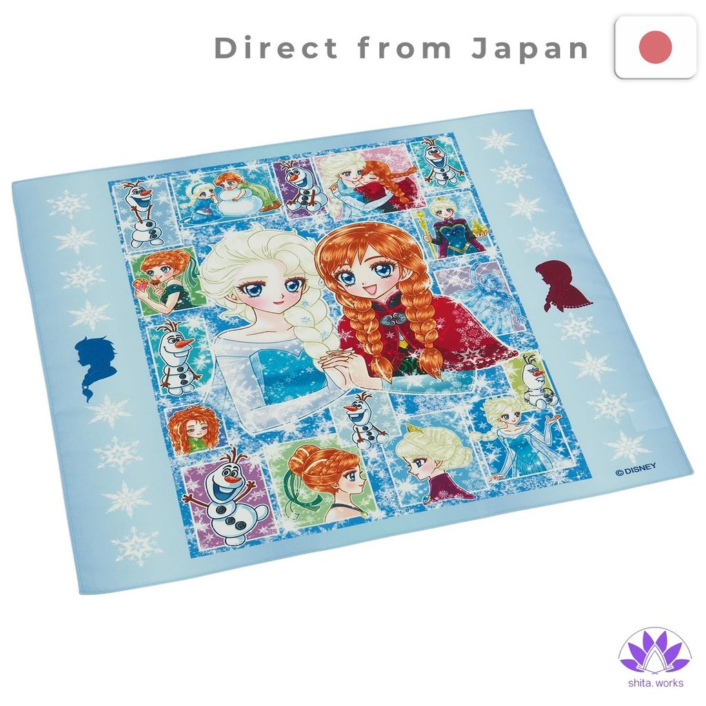 ・Direct from Japan・ Túi đựng đồ ăn trưa bằng vải có dây rút hình người trượt băng - Frozen