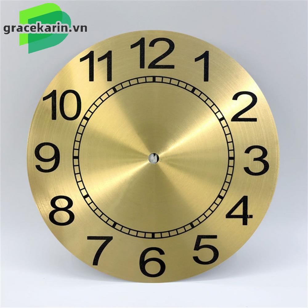9.5 Inch Clock Face Aluminum Plate Clear Numerals Replacement Clock Dial