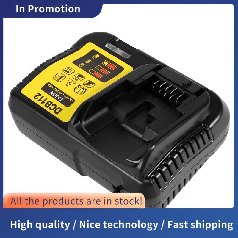 Bộ sạc pin Li-Ion Dcb112 cho 10.8V 12V 14.4V 18V Dcb101 Dcb140 Dcb105 Us Plug Đen