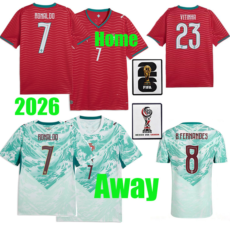 Áo đấu thế giới 2026 RONALDO POR‌ Quần áo bóng đá 26 / 27 BERNARDO B.FERNANDES JOAO FELIX NETO JOAO 