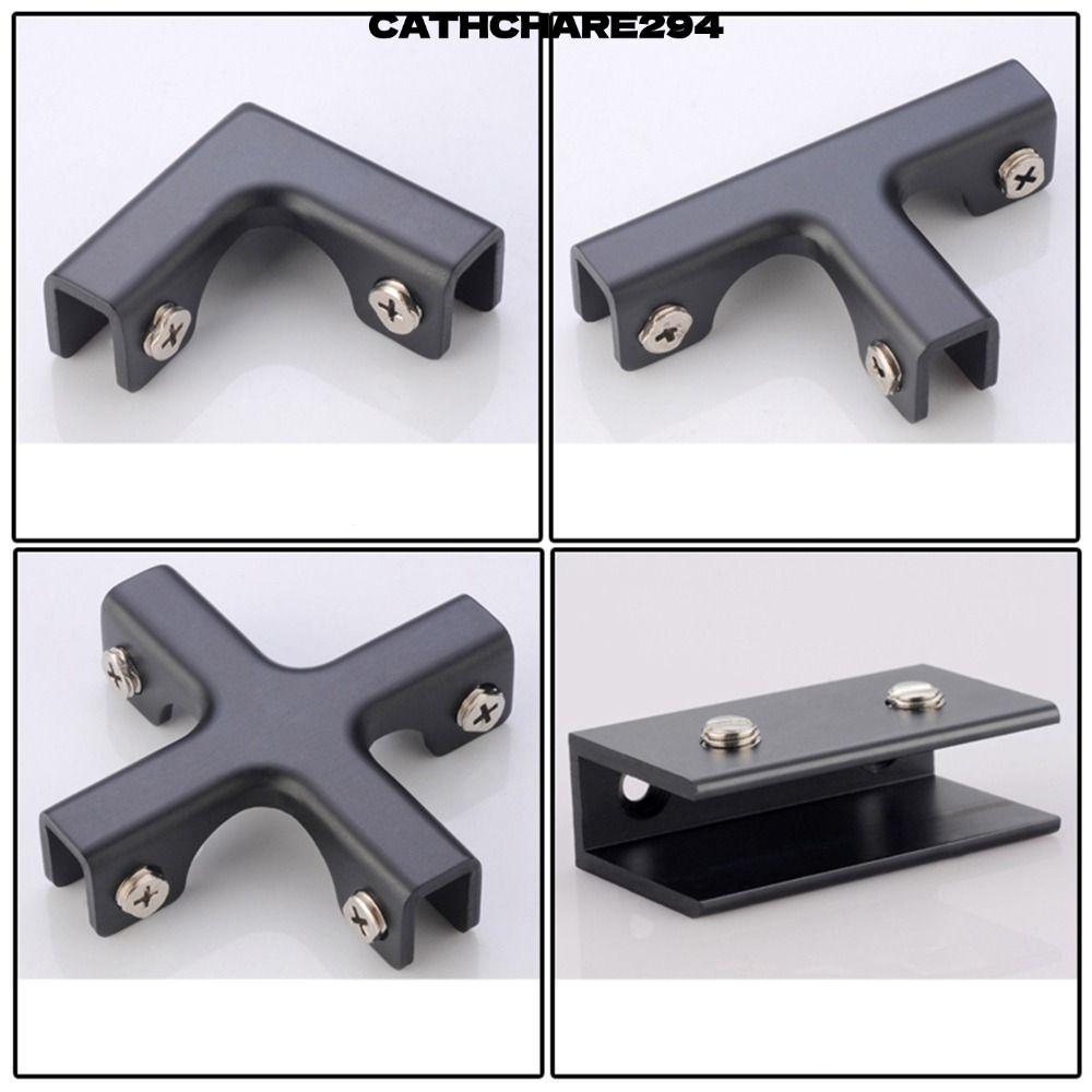 Kẹp thủy tinh CATCHRE294, Mã góc gia cố loại L, Kẹp cố định hợp kim nhôm chống gỉ chữ T