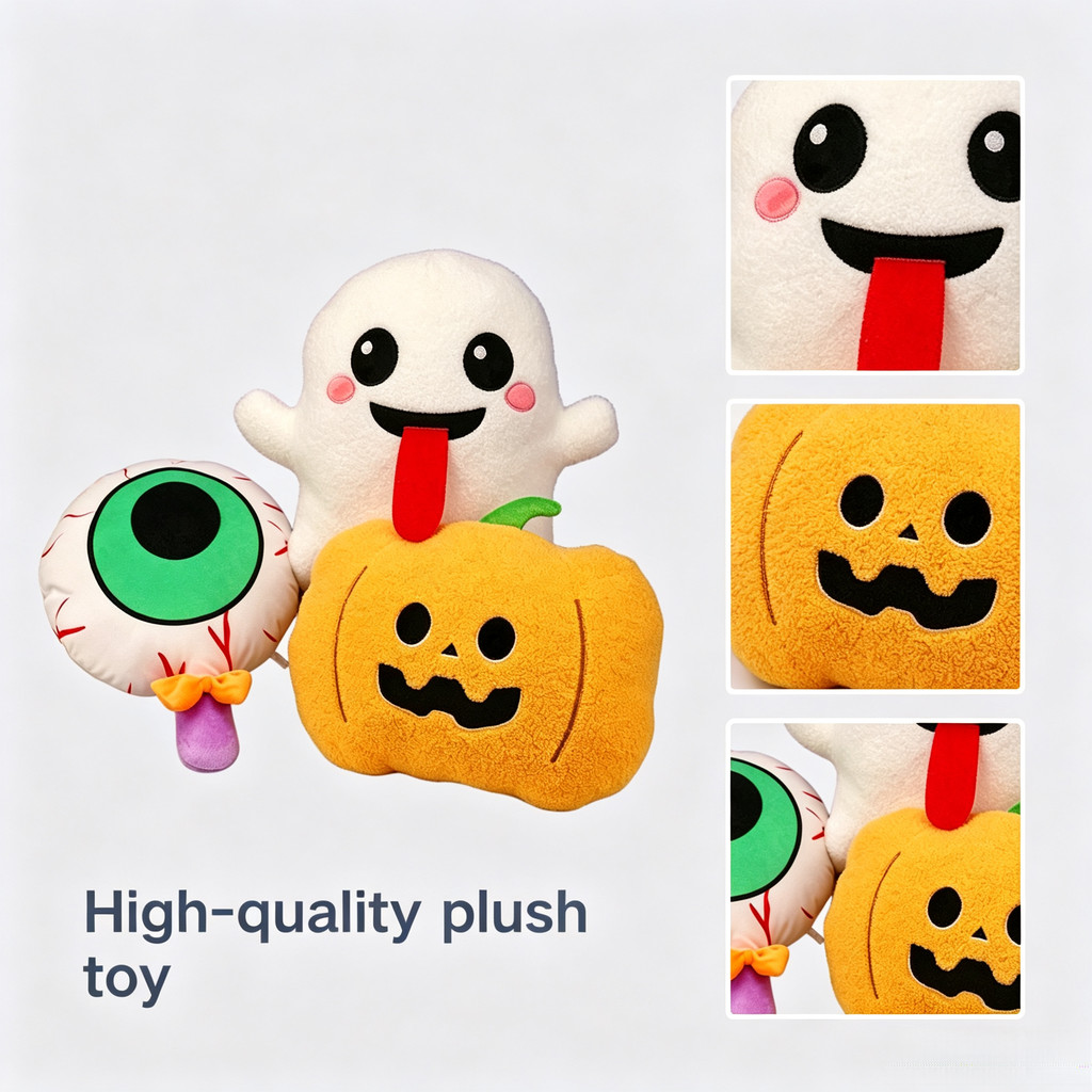 Gối nhồi bông bí ngô Jack-o 'dễ thương, Halloween Mặt ma quái Bí ngô Sofa Đệm Deco
