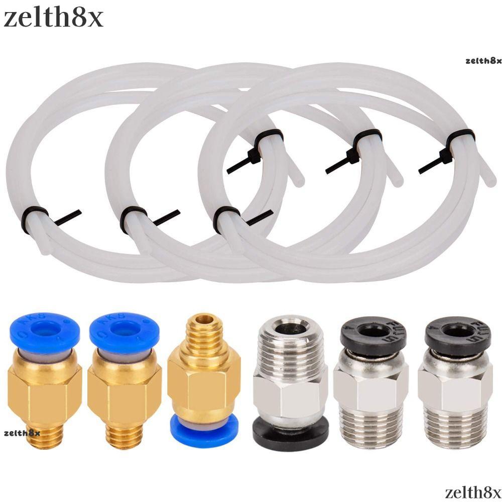 Ống PTFE ZELLH, 1 Mét 10 Chiếc PC4-M10 Phụ Kiện Ống Kết Nối Màu Trắng, Cách Nhiệt Tốt Với 10 Phụ Kiệ