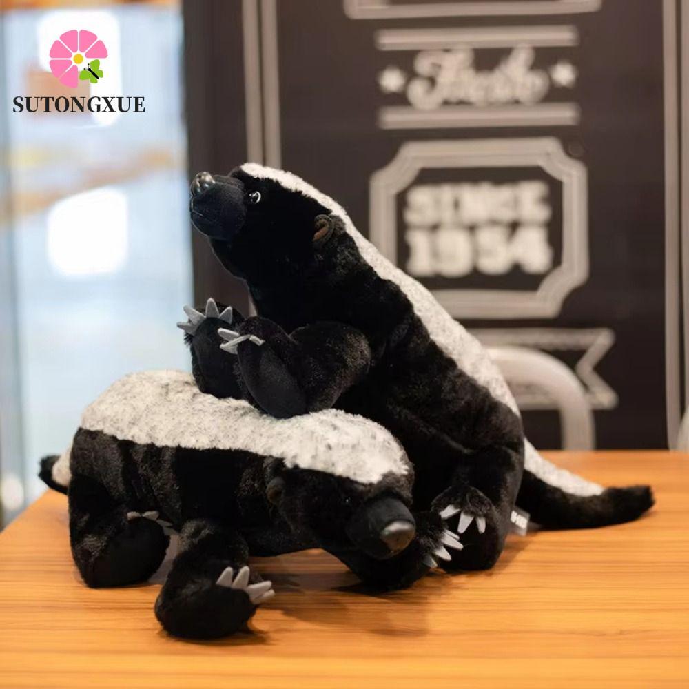 SUTONGXUE Badger Mongoose Sang Trọng, Động Vật Hoang Dã Trang Trí Phòng Badger Đồ Chơi Mật Ong, Hoạt