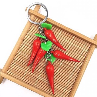 COMBO 10 Móc Khóa Mô Hình Quả Ớt Đỏ – Phụ Kiện Trang Trí Balo Túi Xách Cá Tính - SP000118