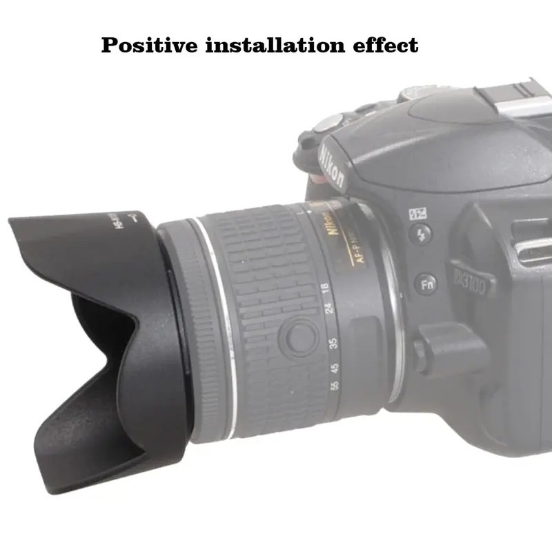 HB-N106 HB N106 HBN106 Ống Kính Hood 55MM Máy Ảnh Đảo Ngược Lent Phụ Kiện Cho Nikon D5600 D3400 D550