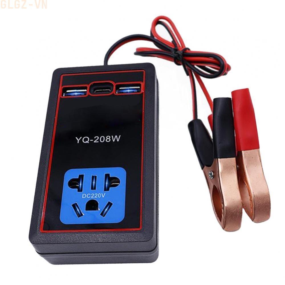 DC 12V 24V to AC 110V 220V Car Inverter Converter with USB Fast Charger for Cars